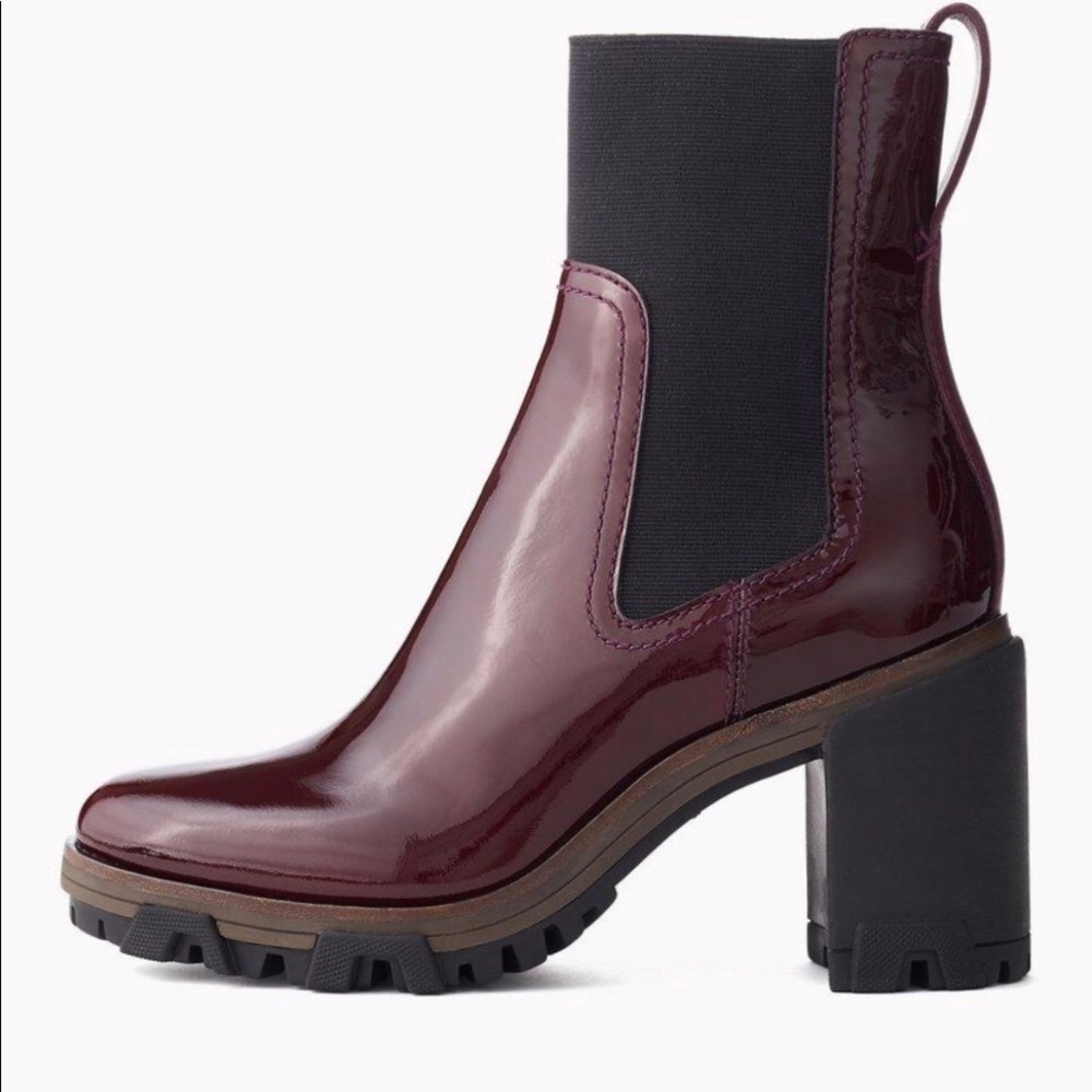 Rag & Bone Shiloh High Heeled Boot in Merlot